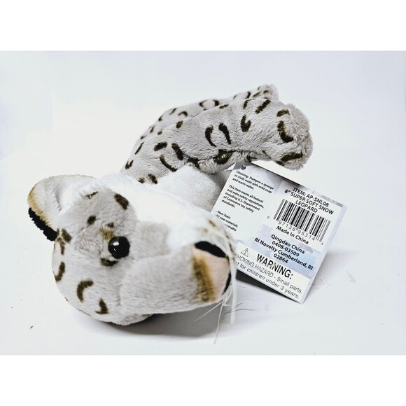 Adventure Planet Snow Leopard 8" Super Soft Plush - Picture 11 of 12